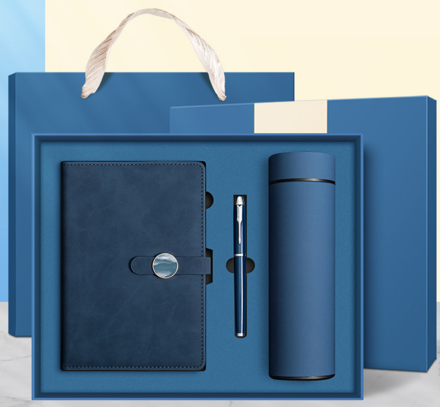 Универсальный подарок для Ваших близких (синий с термосом) (1 шт)